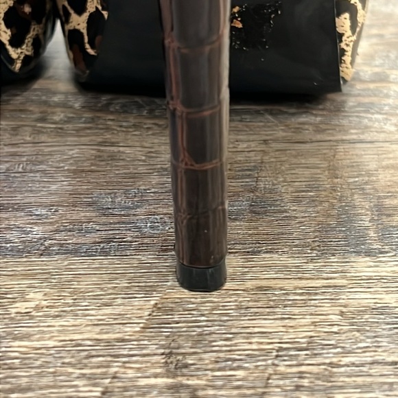 Qupid Women’s Platform Stiletto Heels in Leopard Print/ Patent Leather Size 9 - Picture 5 of 14